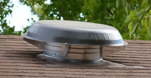 attic fan installation services with low-profile roof ventilation unit in Ogden, UT