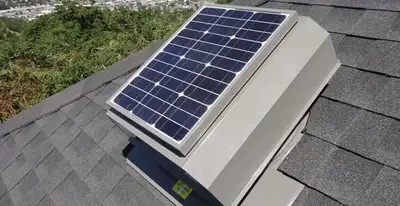 attic fan installation services with energy-efficient roof-mounted ventilation system in Ogden, UT