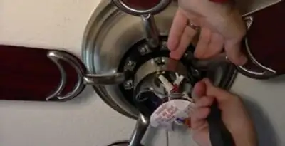 Ceiling fan installation with electrical wiring and mounting by professional electrician in Ogden, UT