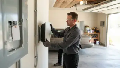 Level 2 EV charger installation with conduit and dedicated circuit in Clinton, UT