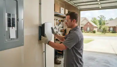 Residential EV charger installation with a dedicated 240-volt circuit in Huntsville, UT