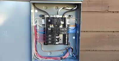 electrical panel upgrade service featuring newly installed electrical panel wired by licensed electricians in Ogden, UT