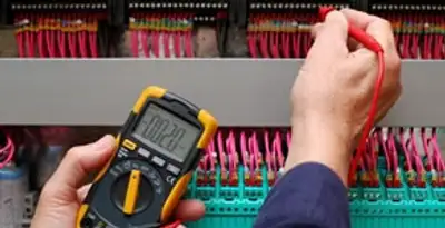 electrical service showing professional testing and troubleshooting of electrical panel by licensed electricians in Ogden, UT