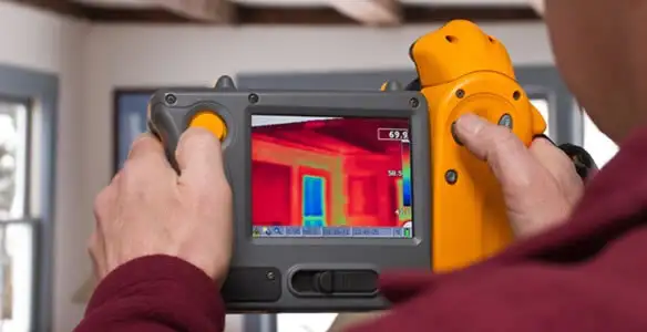 home energy audit service capturing thermal readings to analyze insulation and electrical efficiency in Ogden, UT