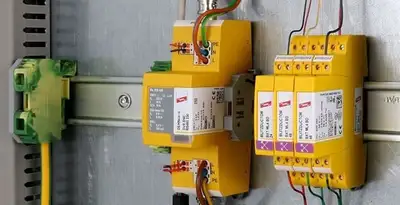 lightning surge protection system with surge suppressors installed by electrical service professionals in Ogden, UT