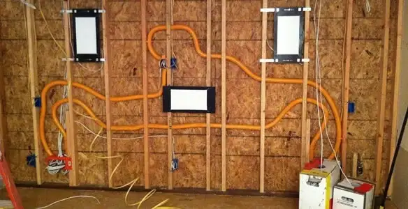 new construction wiring project displaying complete electrical system layout installed by professionals in Ogden, UT