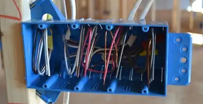 new construction wiring installation featuring electrical boxes and cable routing by expert electricians in Ogden, UT