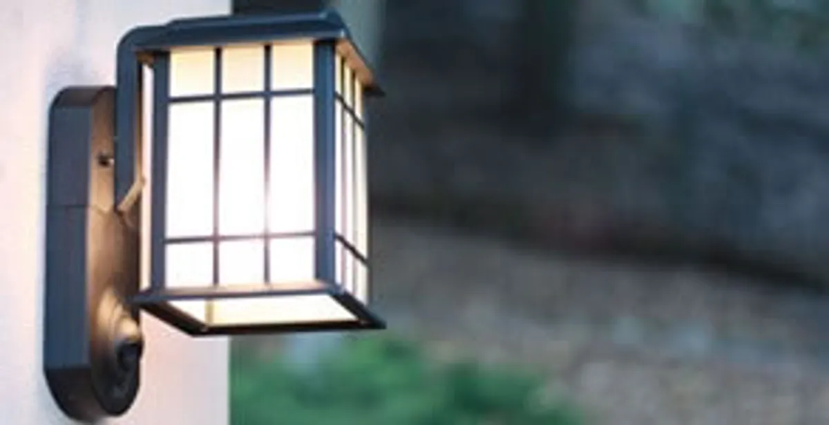 security light installation services with professionally mounted exterior wall light in Ogden, UT