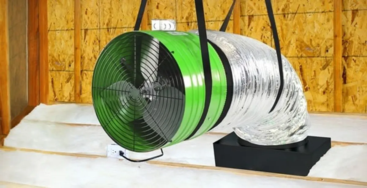 whole house fan installation services with professionally mounted ventilation fan system in Ogden, UT