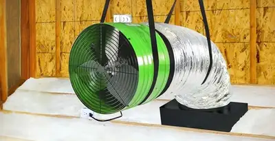 whole house fan installation services with professionally mounted ventilation fan system in Ogden, UT